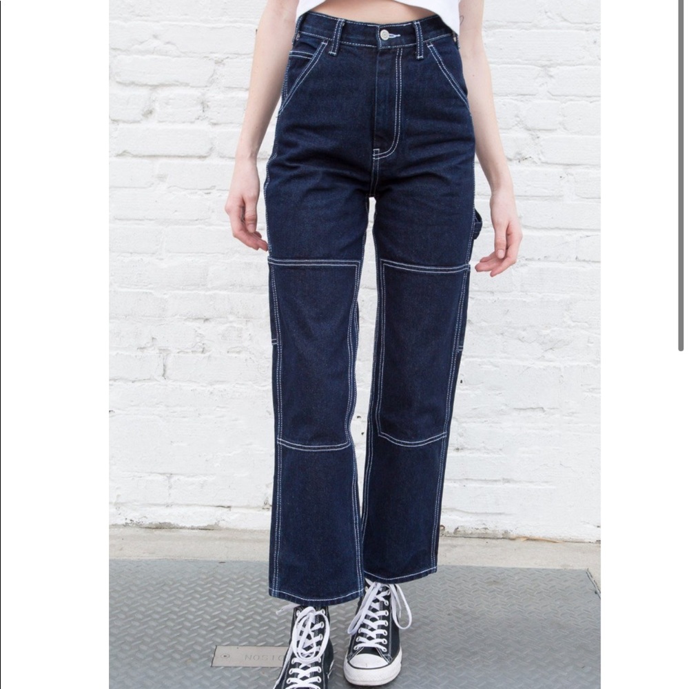Dark wash Ariana Painter Pants from Brandy Melville